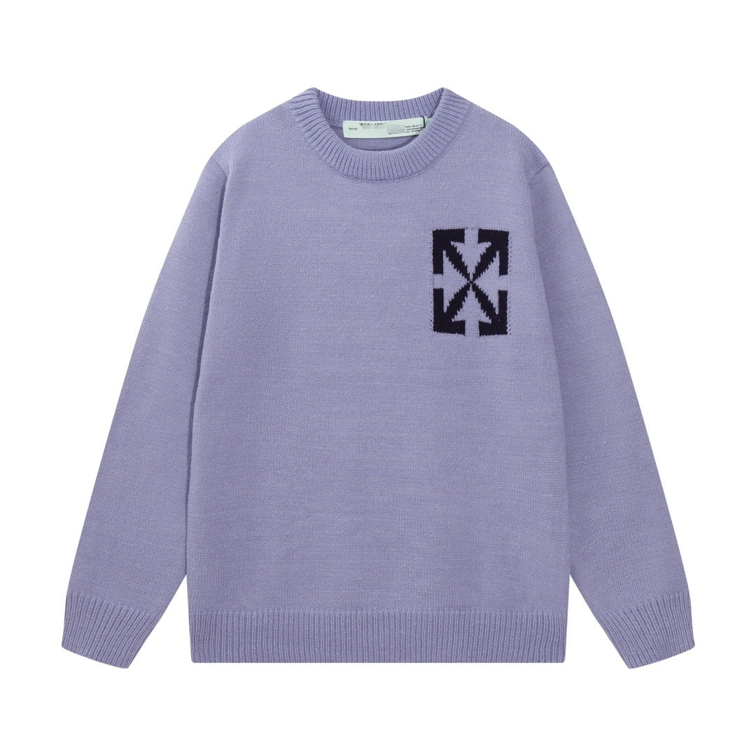 OFF-Whlte Intarsia Knit Sweater#4