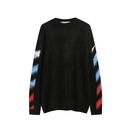 OFF-Whlte Intarsia Knit Sweater#17