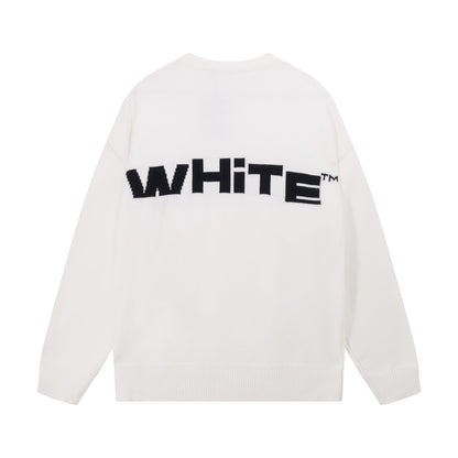 OFF-Whlte Intarsia Knit Sweater#6