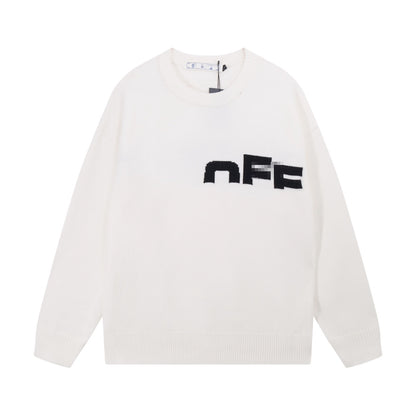OFF-Whlte Intarsia Knit Sweater#6