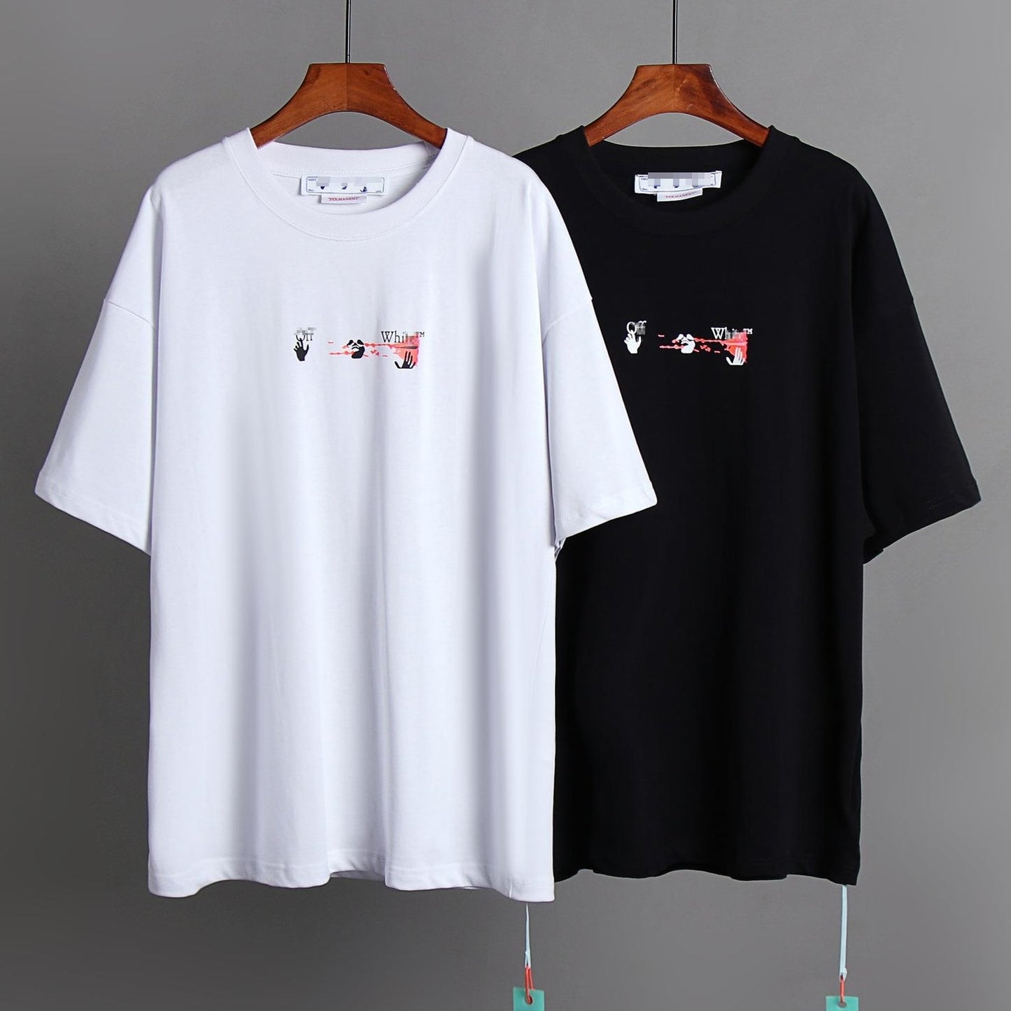OFF-Whlte Arrow logo print T-shirt#75