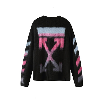 OFF-Whlte Intarsia Knit Sweater#1