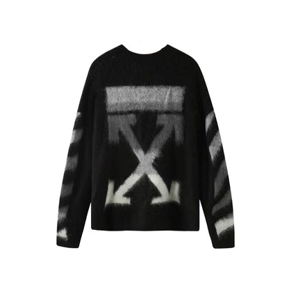 OFF-Whlte Intarsia Knit Sweater#1