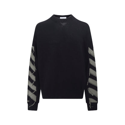 OFF-Whlte Intarsia Knit Sweater#11