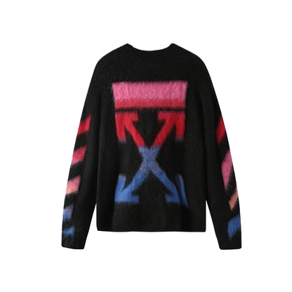 OFF-Whlte Intarsia Knit Sweater#1