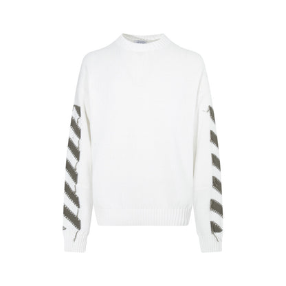 OFF-Whlte Intarsia Knit Sweater#11