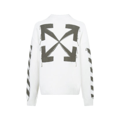 OFF-Whlte Intarsia Knit Sweater#11