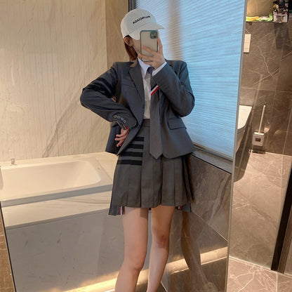 4-Bar Striped ladies suit