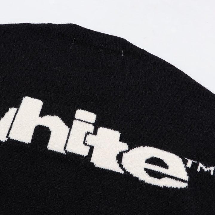 OFF-Whlte Intarsia Knit Sweater#2
