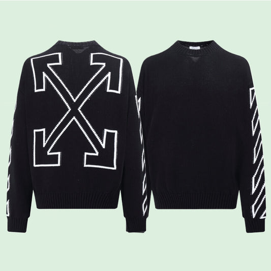OFF-Whlte Intarsia Knit Sweater#11