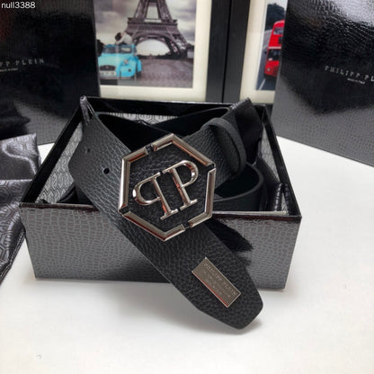 PP Leather Logo Belt#3