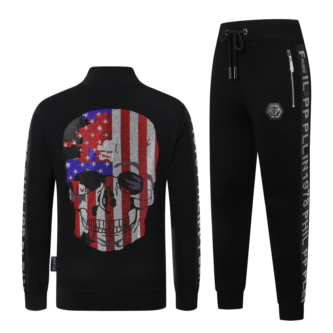 PP Skull Hoodie Jacket Suit