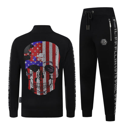 PP Skull Hoodie Jacket Suit
