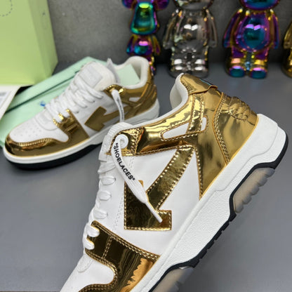 OFF-Whlte Arrow Logo Leather Sneakers #42