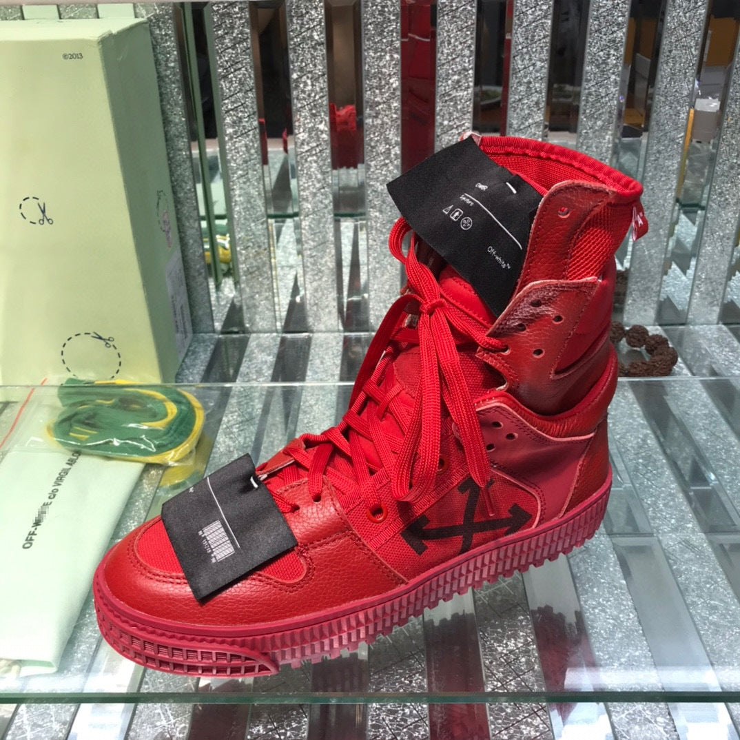 OFF-Whlte Arrow logo high-top sneakers#33