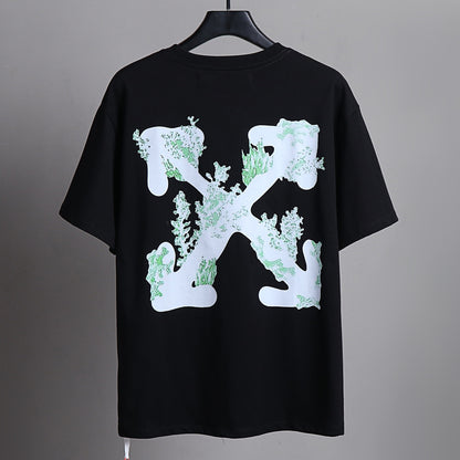 OFF-Whlte Arrow logo print T-shirt#81