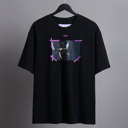 OFF-Whlte Arrow logo print T-shirt#69
