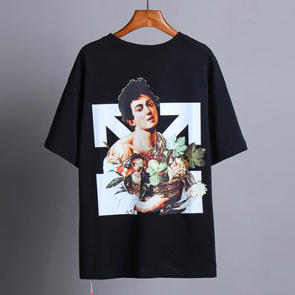 OFF-Whlte Arrow logo print T-shirt#84
