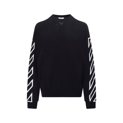 OFF-Whlte Intarsia Knit Sweater#11