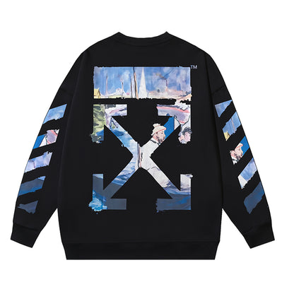 OFF-Whlte Arrow logo sports sweatshirt#1