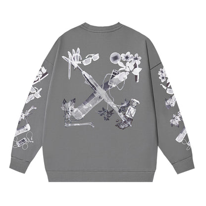 OFF-Whlte Arrow logo sports sweatshirt#1028