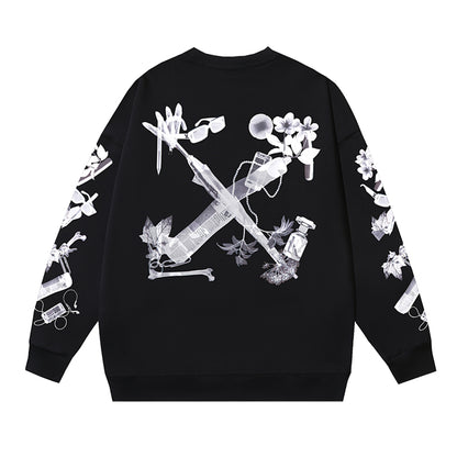 OFF-Whlte Arrow logo sports sweatshirt#1028